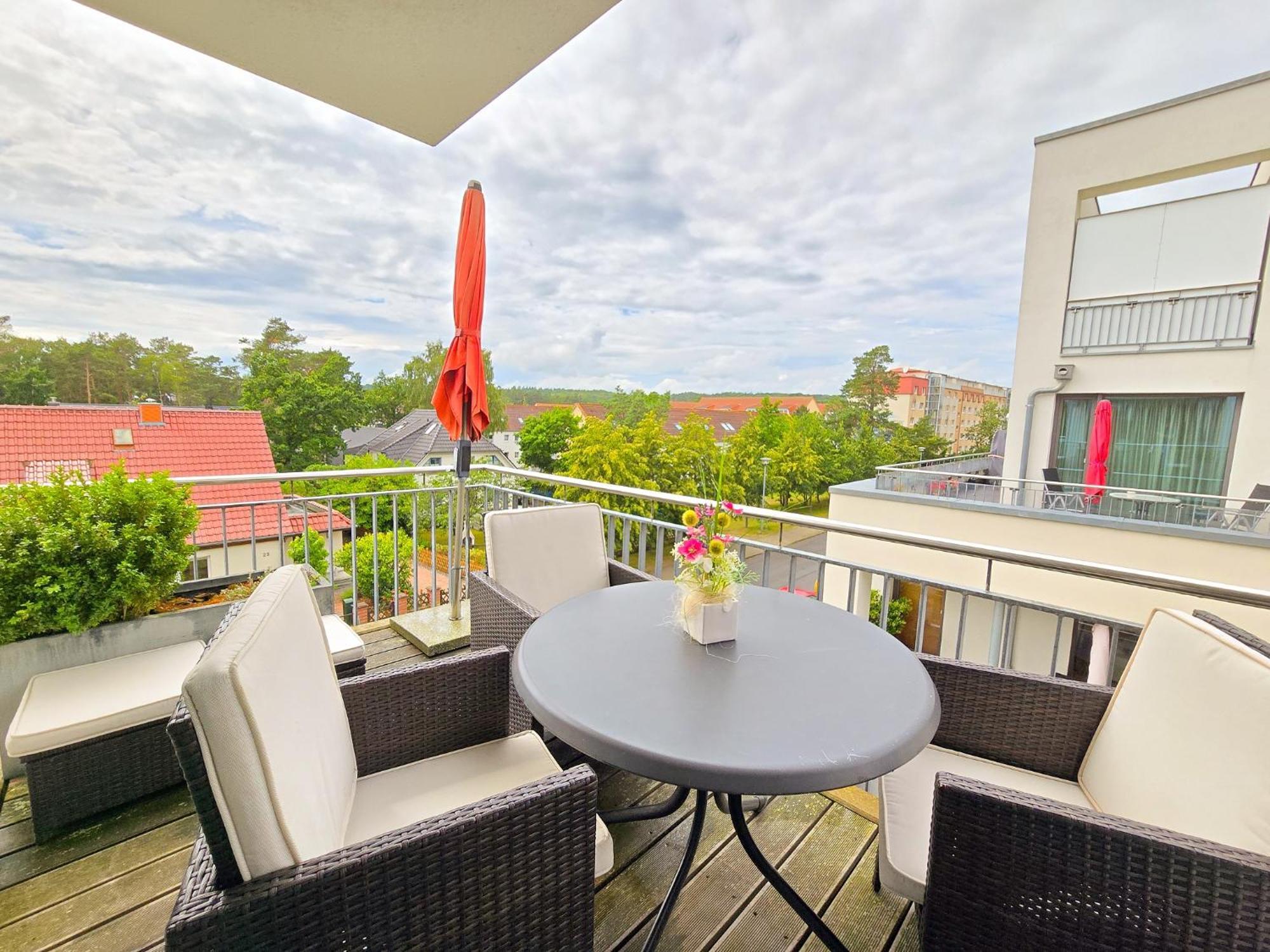 Strandvillen Binz - Ferienwohnung Mit 1 Schlafzimmer Und Balkon Dr-421 Exteriör bild